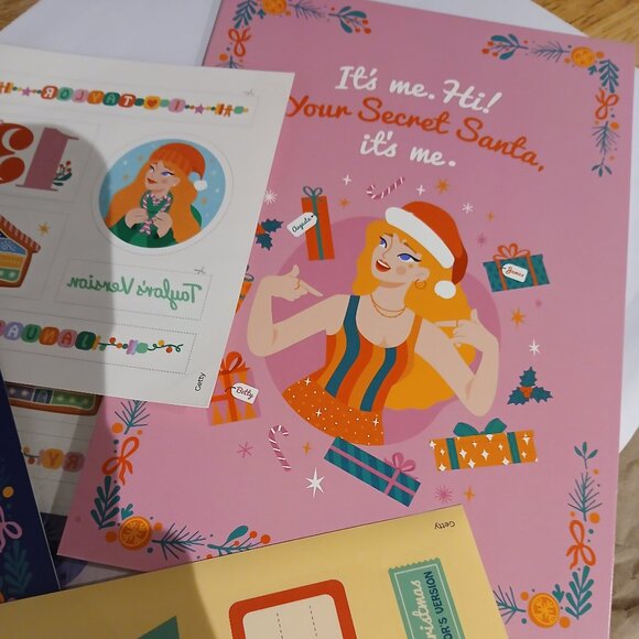 Taylor Swift Christmas Card Set 🌲🧑‍🎄 ❤️ - Picture 3 of 5